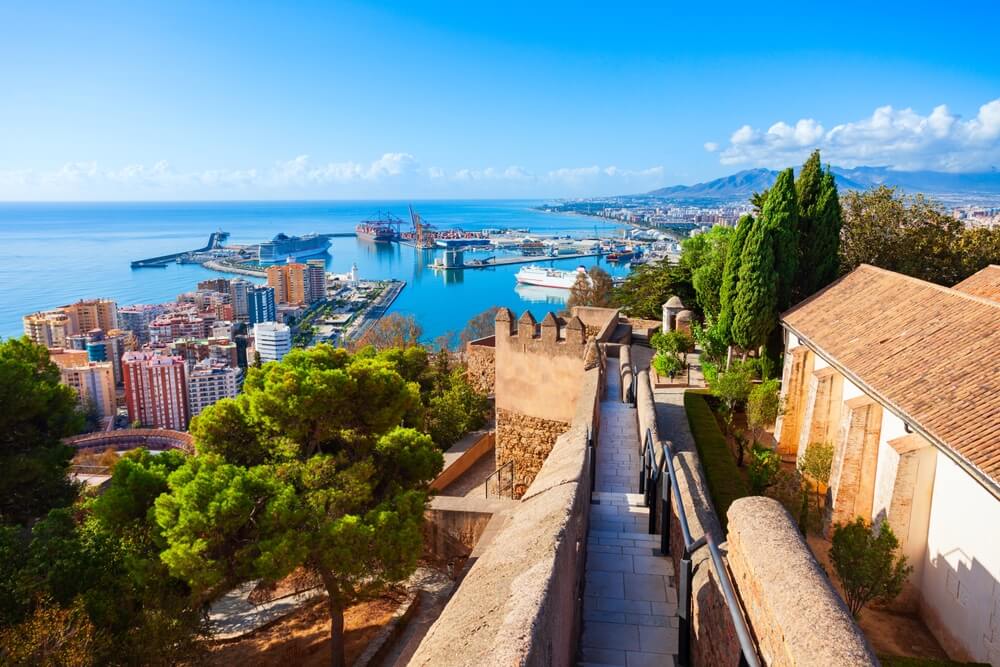 La mer vue depuis les murs de la forteresse de Málaga ©Shutterstock