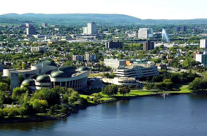 Magnifique panorama de la ville d'Ottawa en Ontario