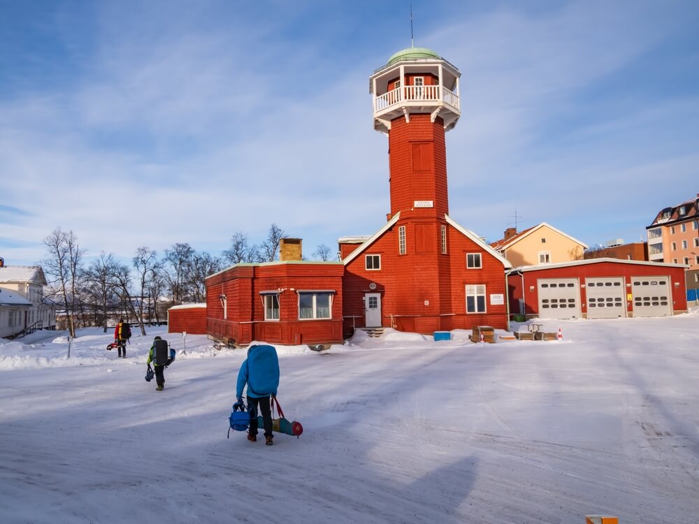L'ancienne caserne des pompiers qui décor Kiruna ©Shutterstock