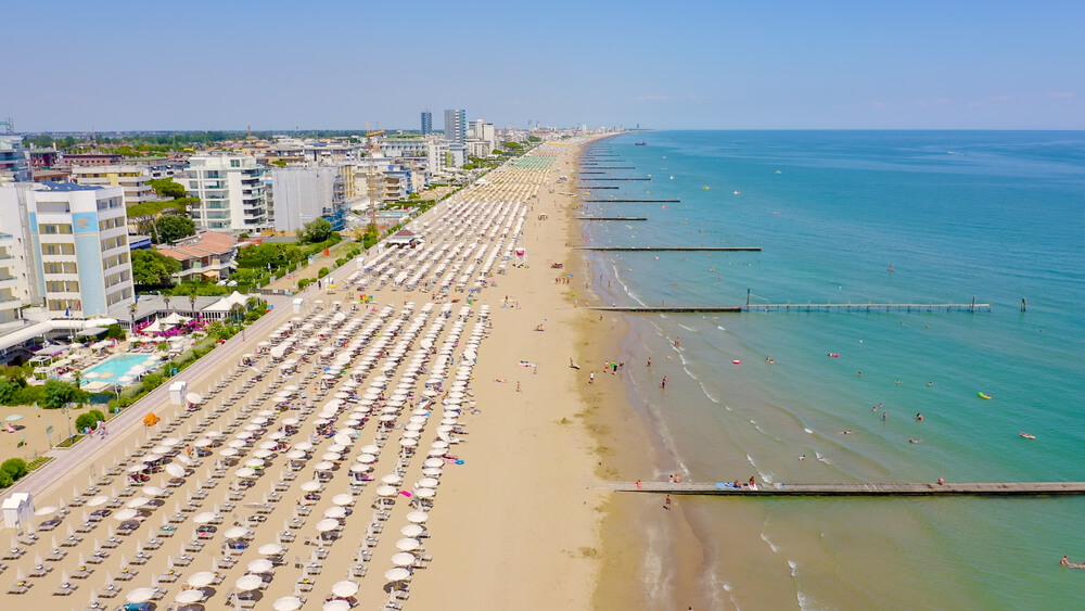 La plage du Lido "Lido di Jesolo" une plage de Venise ©Shutterstock