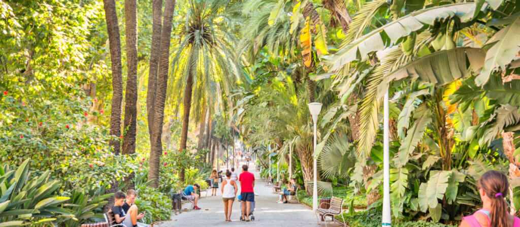 Profitez d'une balade en famille dans le Parque de Málaga ©Barcelo.com  