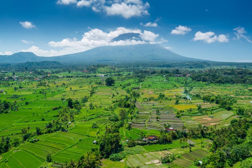 Le mont Batur idéal pour de belles randonnées avec vue sur les rizières ©Shutterstock
