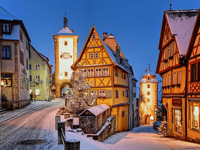 Le marché de Noël Reiterlesmarkt est le plus emblématique des marchés de Noël d'Allemagne © Rothenburg ob der Tauber