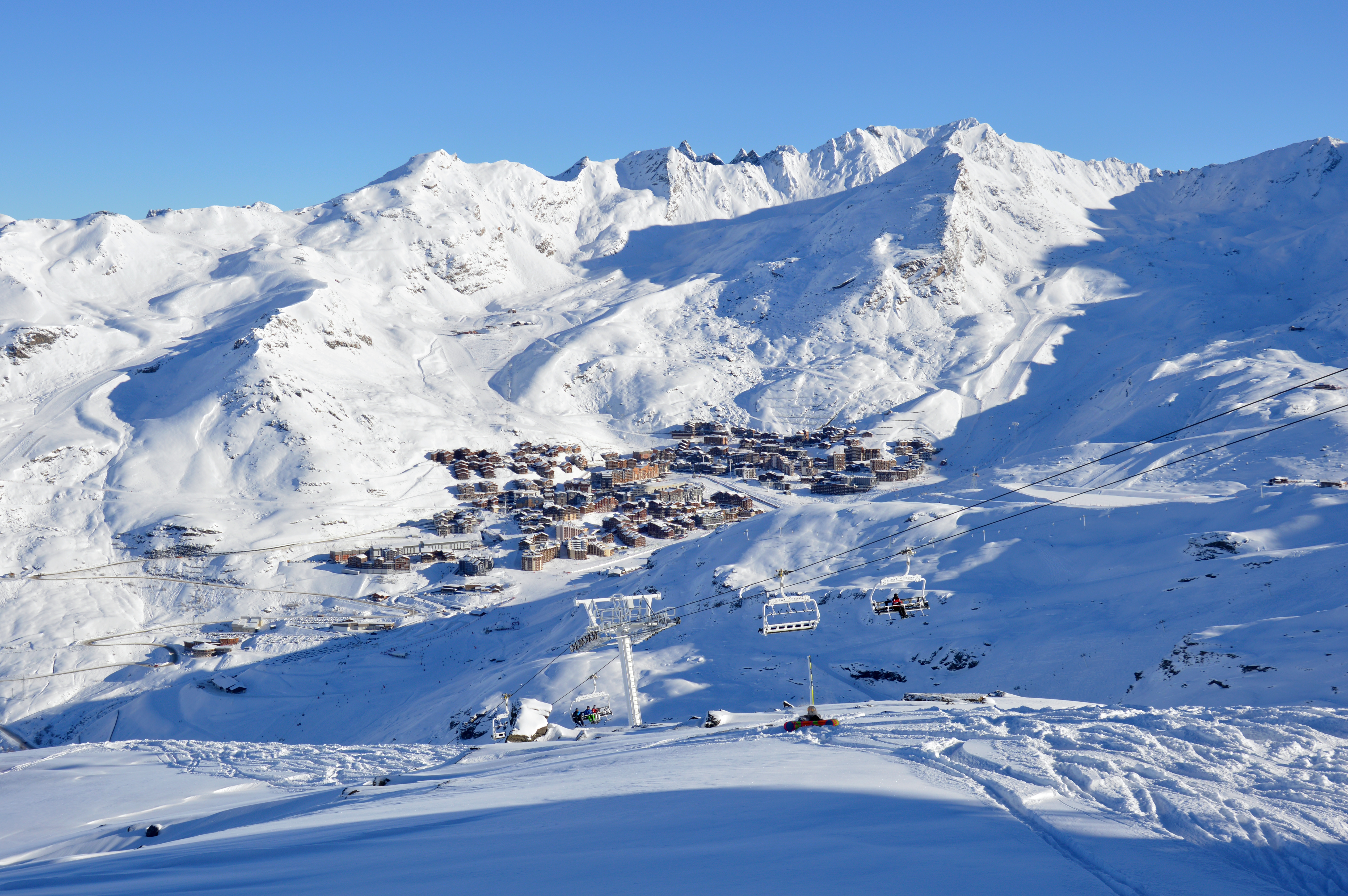 Vue sur la station de Val Thorens © Boismint Wikipedia