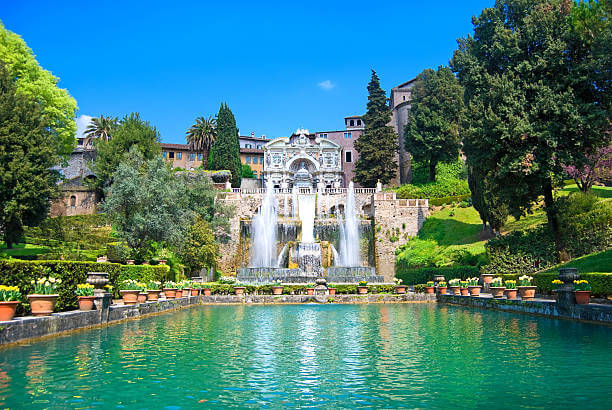 La Villa d'Este, située dans la ville de Tivoli en Italie ©iStock