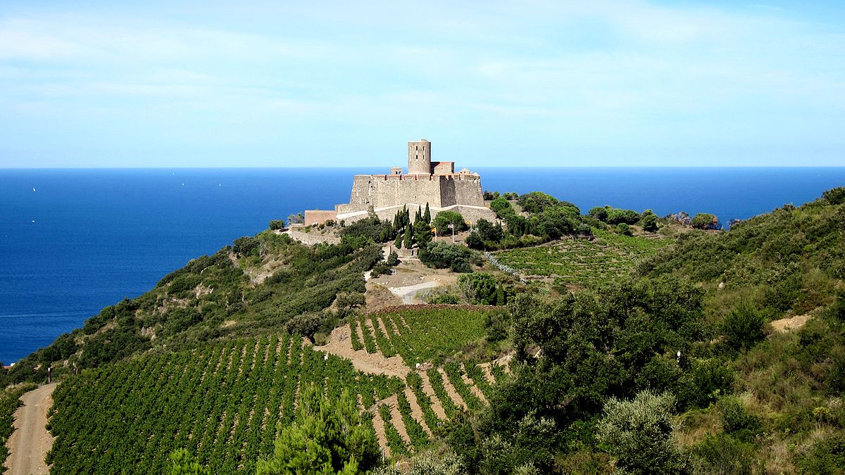 Vue aérienne sur le Fort Saint-Elme à 30 kilomètres au sud de Perpignan © Wikipedia