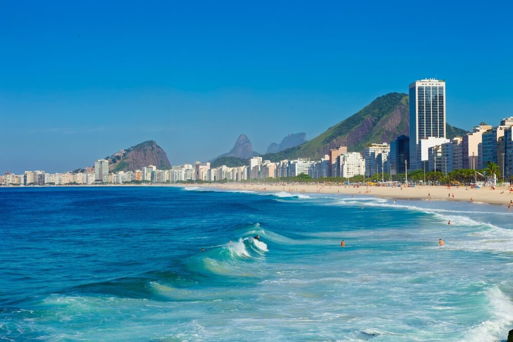 La fameuse plage de Copacabana, à Rio de Janeiro ©Shutterstock