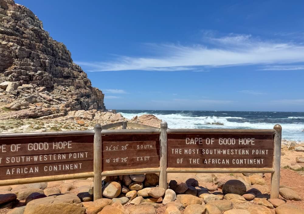 La Cap de Bonne-Espérance, le point le plus au sud-ouest du texte du continent africain ©Shutterstock