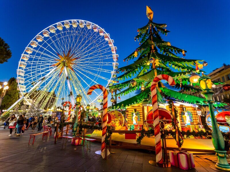 Noël à Nice, avec la Grande Roue ©ville de nice