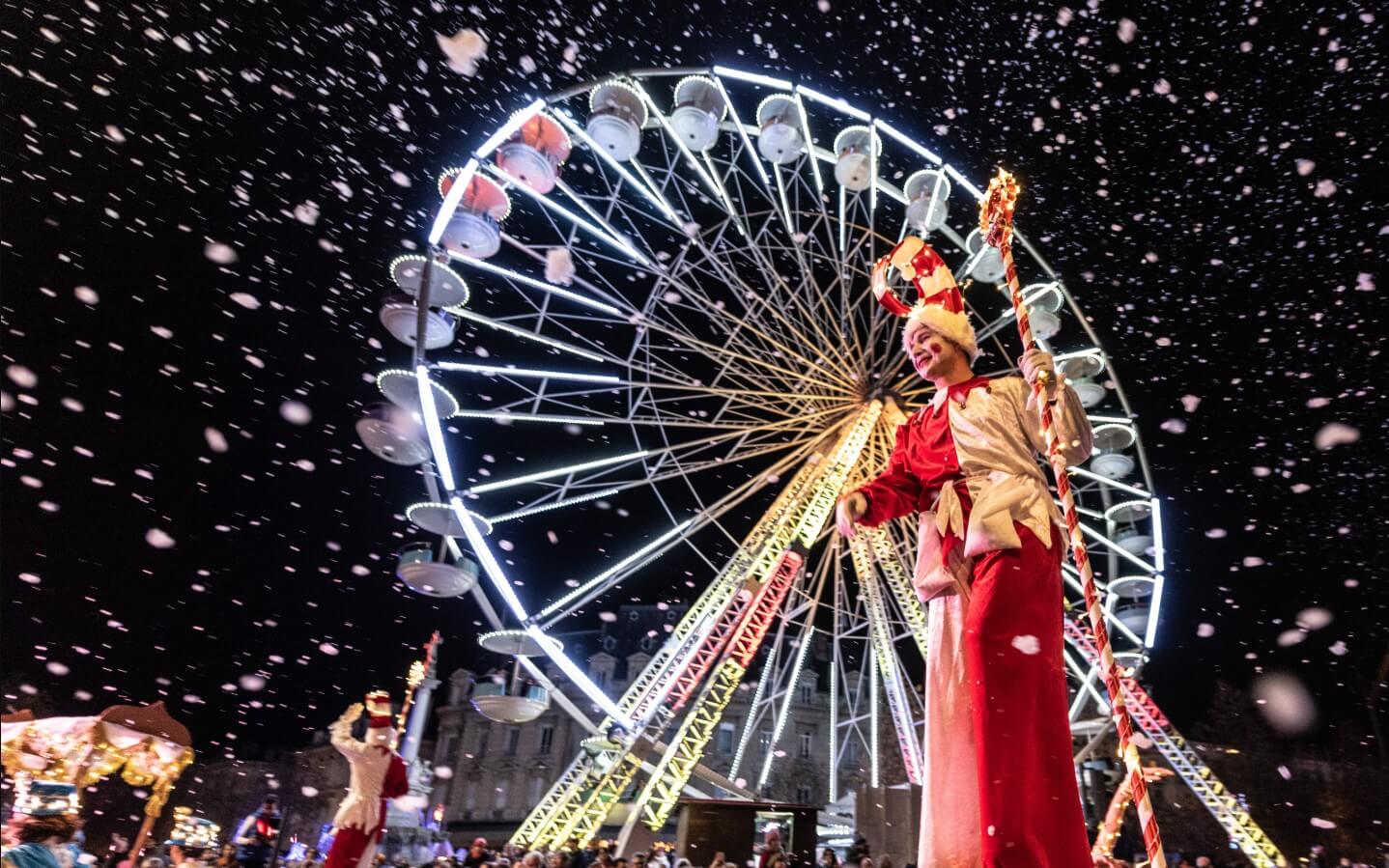 Les festivités et les spectacles du marché de Noël de Valence ©Valence Romans Tourisme 