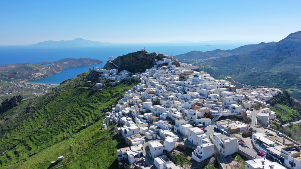 La ville de Hora, sur l'île de Serifos dans les Cyclades ©Shutterstock