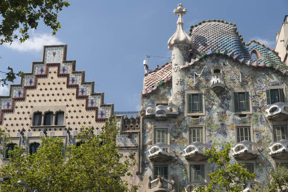 La façade de la Casa Battló de Gaudi ©Shutterstock