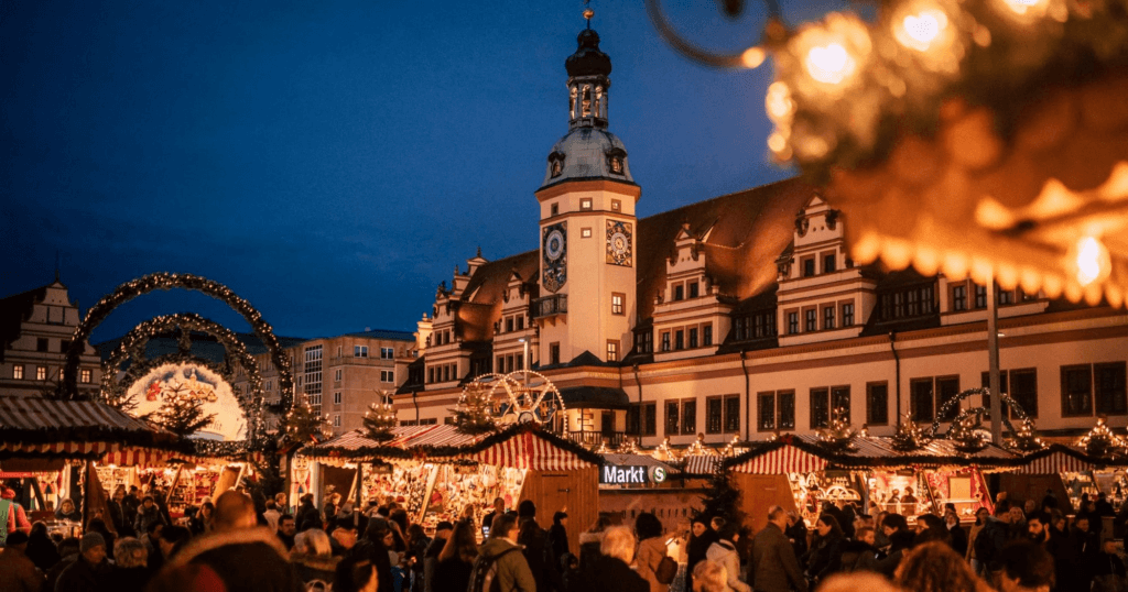 Le marché de Noël de Leipzig l'un des plus beaux marchés de Noël d'Allemagne © Leipzig Travel
