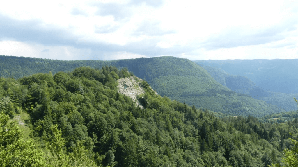 Le Crêt Pourri culmine à 1209m d'altitude © AltitudeRando