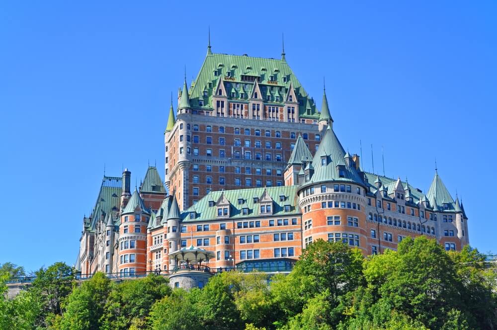 Le Château Frontenac, célèbre hôtel situé dans le Vieux-Québec ©Shutterstock