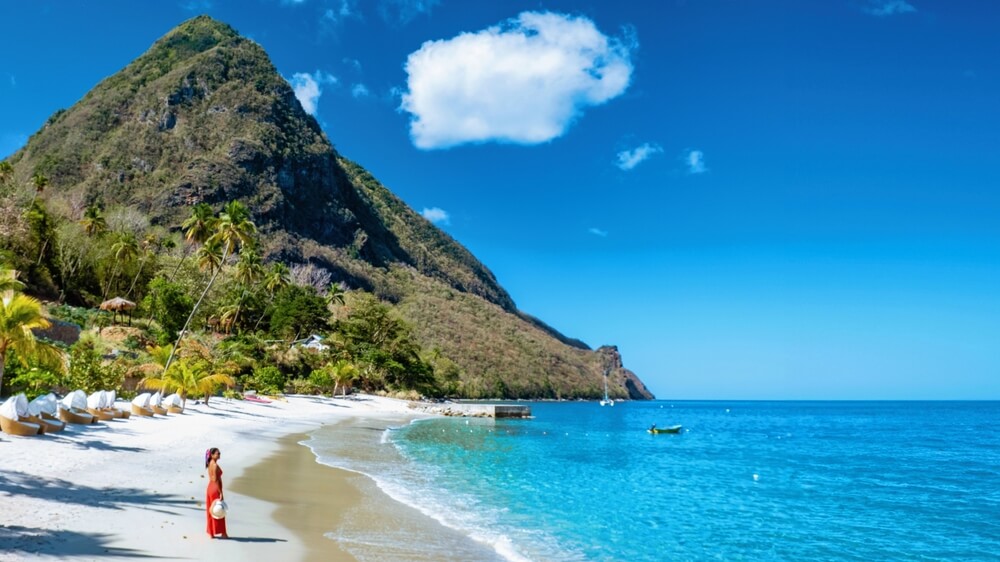 Découvrez les superbes plages de Sainte-Lucie aux Antilles ©Shutterstock