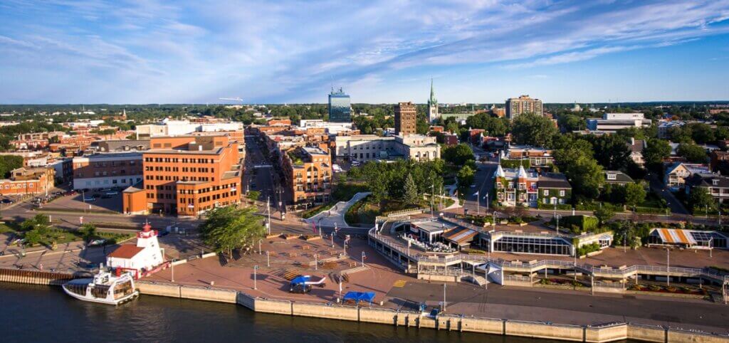 La ville de Trois-Rivières en Mauricie dans la province de Québec ©Tourisme Mauricie