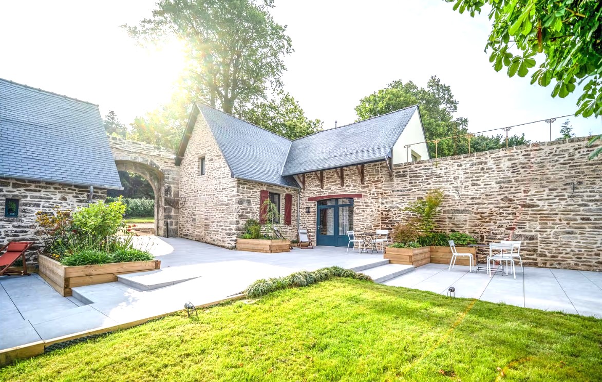 Paysage nature autour d'une ferme