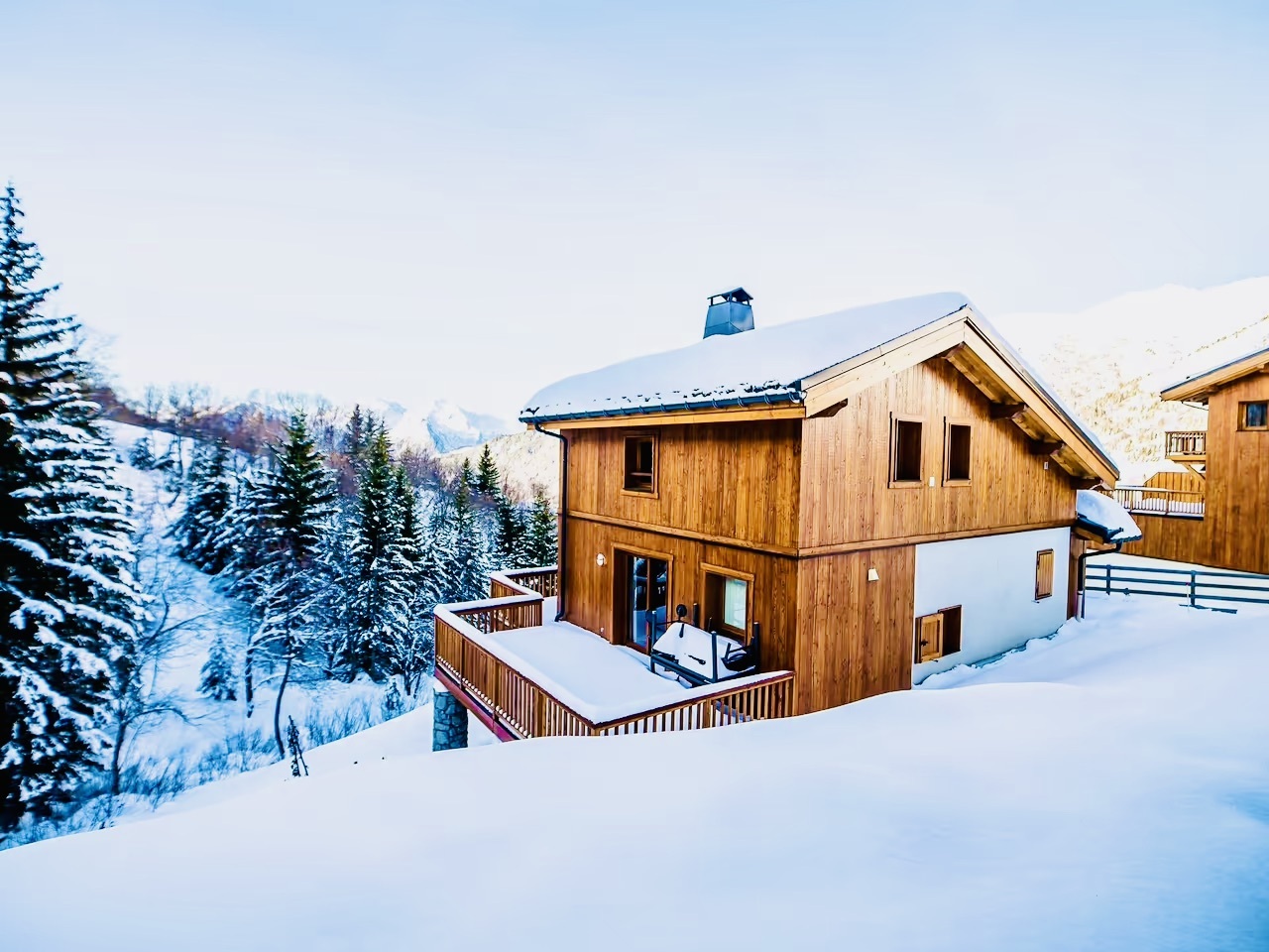 Paysage nature autour d'une ferme